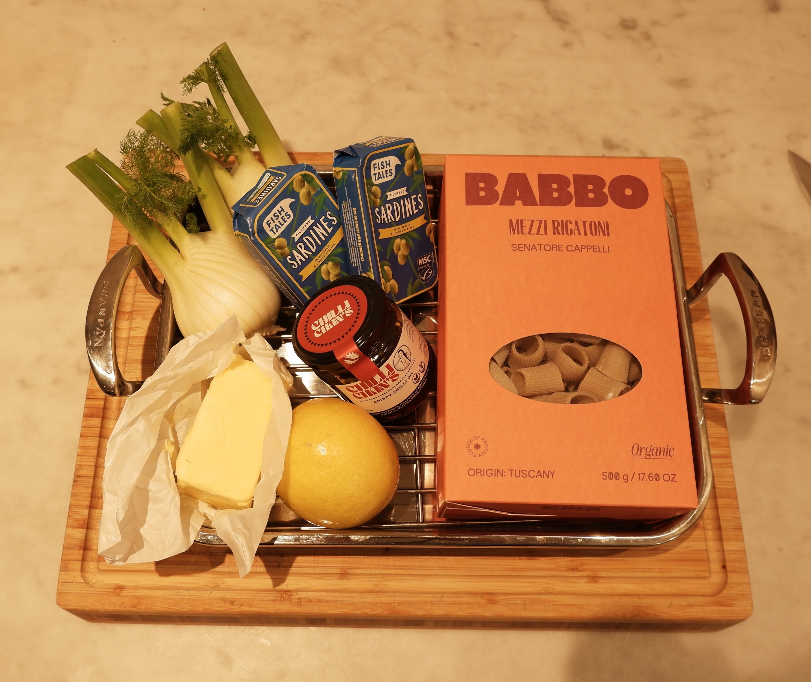 Chili-kissed Sardine Pasta